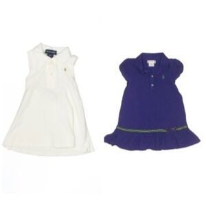 Polo by Ralph Lauren White and Purple Dress Bundle